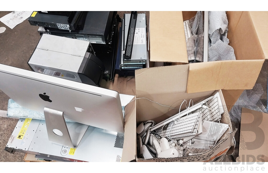 Pallet of Assorted Network Switches, Imac's, Mac Accessories, Server and More