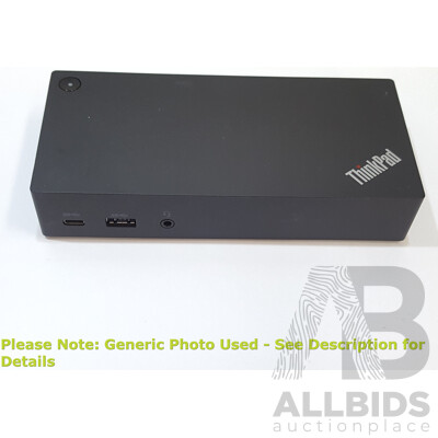 Lenovo (DK1633) ThinkPad USB-C Dock w/ Power Supply