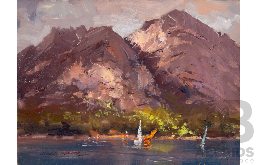 WAITE, Allan (1924-2010) (8) 'Cataract Gorge, Tasmania' and Seven Others, Original Watercolours on Board (8)