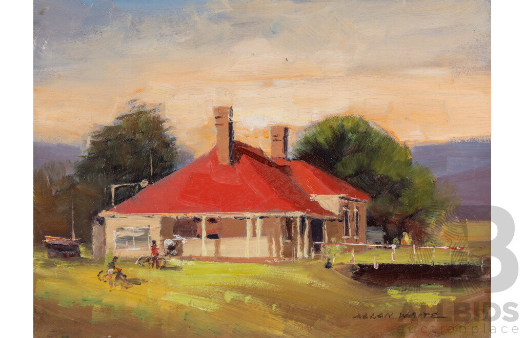 WAITE, Allan (1924-2010) (8) 'Cataract Gorge, Tasmania' and Seven Others, Original Watercolours on Board (8)