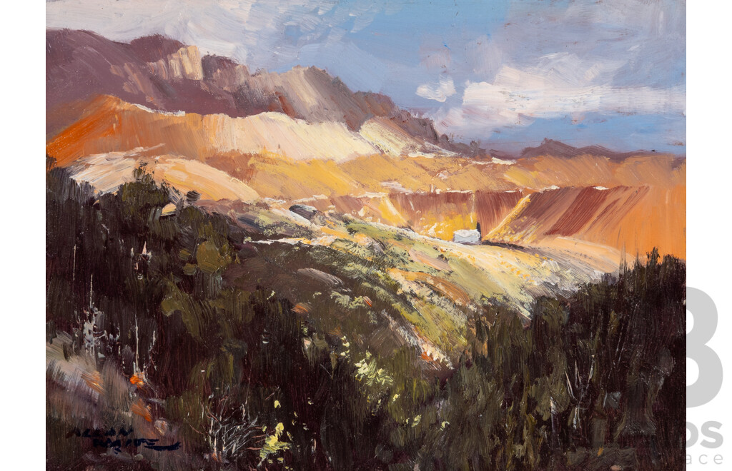 WAITE, Allan (1924-2010) (8) 'Cataract Gorge, Tasmania' and Seven Others, Original Watercolours on Board (8)