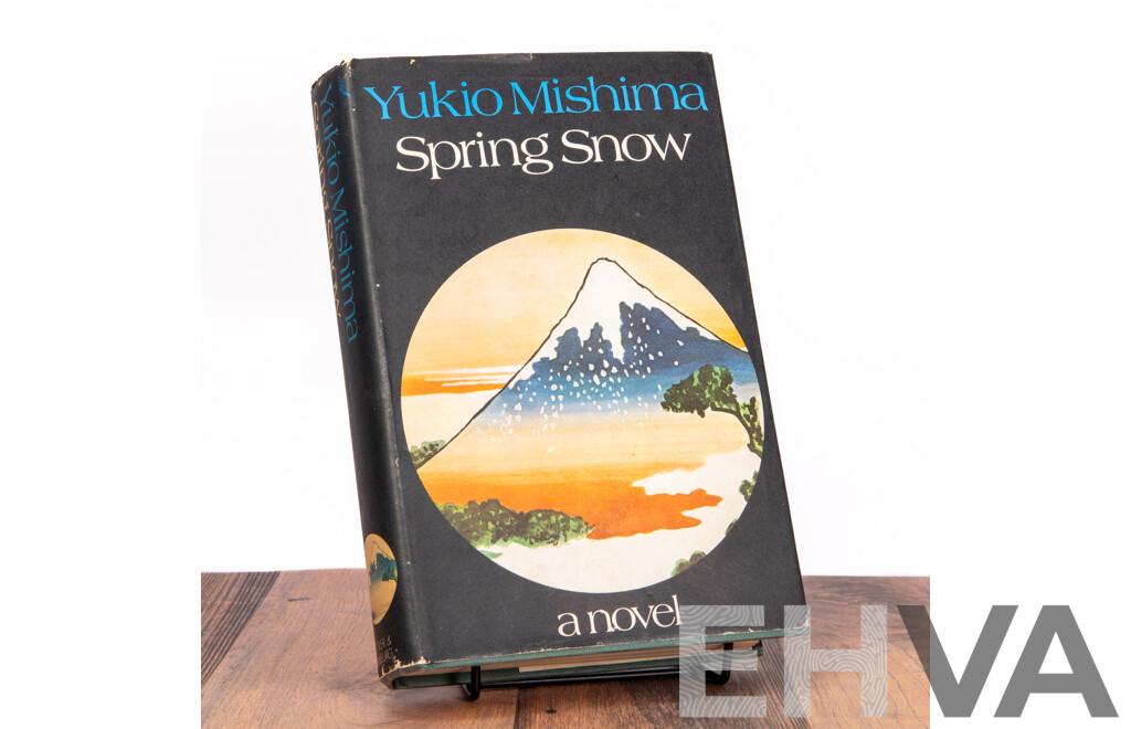 Yukio Mishima (20th Century, Japanese, 1925-1970), Spring Snow, Hard Cover Novel, First English Edition Published by Alfred E.Knopf (1972)