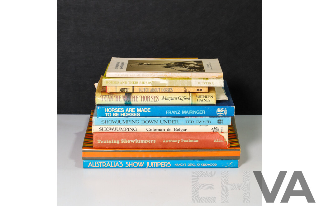 Nice Collection of Vintage Books Related Largely to Horses and Show Jumping (10)