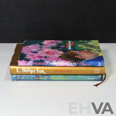 Wonderful Collection of Three Art Books (Two Hard Cover & One Soft Cover) Featuring Impressionism in Both Australia and France Including Seerosen (Waterlilies) - Monet and More (3)