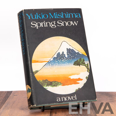 Yukio Mishima (20th Century, Japanese, 1925-1970), Spring Snow, Hard Cover Novel, First English Edition Published by Alfred E.Knopf (1972)