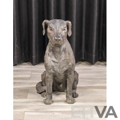 Modern Cast Metal Figure of a Hound