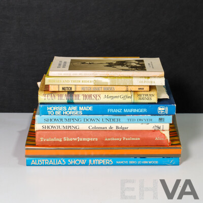 Nice Collection of Vintage Books Related Largely to Horses and Show Jumping (10)