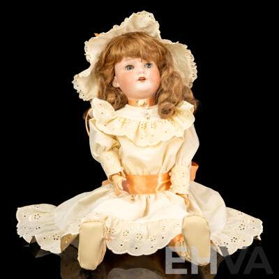 Antique Armand Marseille 390 Porcelain/Bisque Doll, Made in Germany