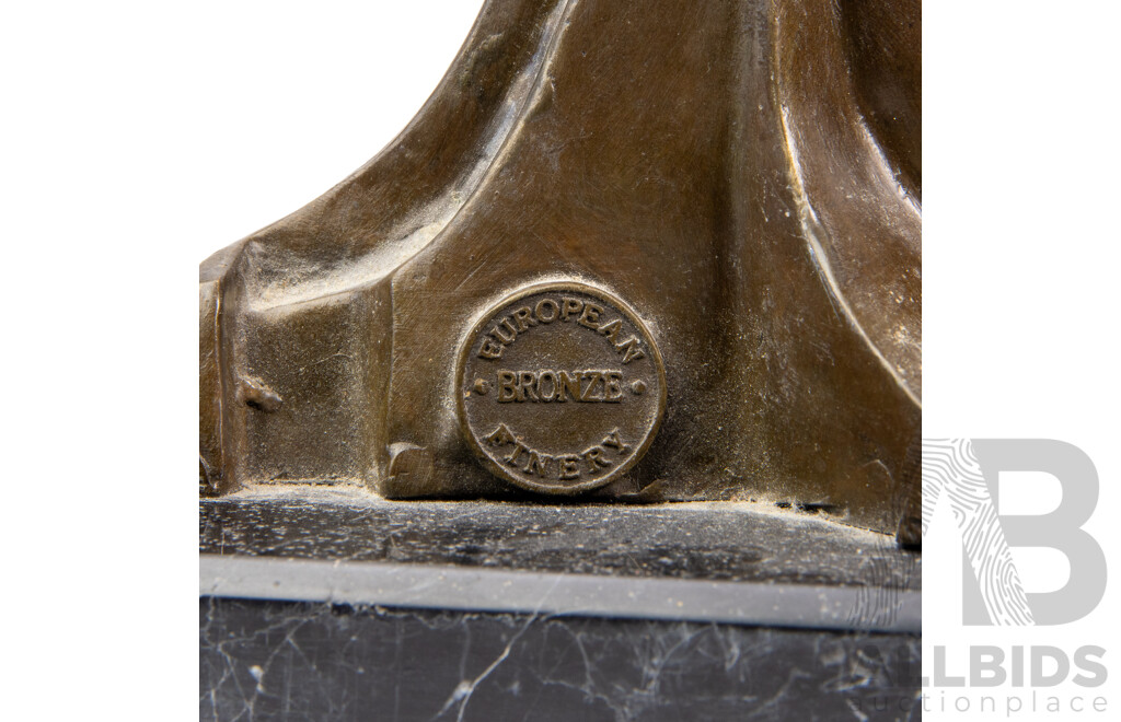 Pablo Picasso (19/20th Centuries, Spanish-Born French, 1881-1973) Two Faces, Bronze Sculpture, 27 Cm (^Height)