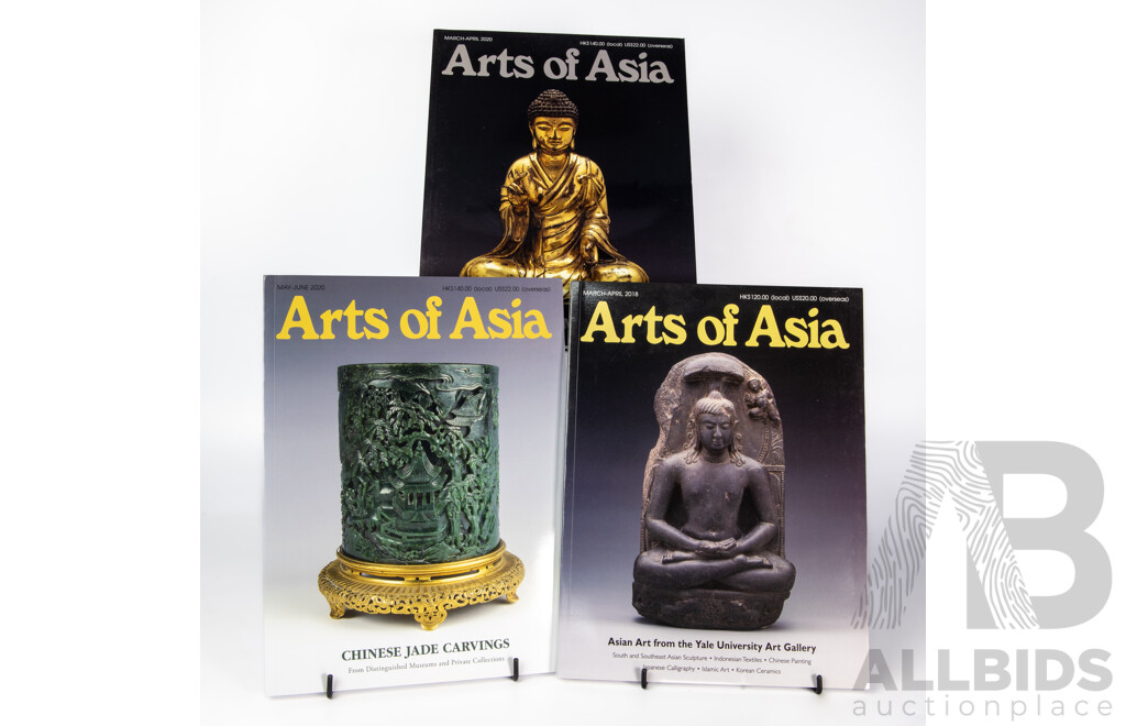 Lot of Eleven Arts of Asia Colour Magazines - Volumes Comprising 2017, 2018, 2019 and 2020 - Very Good Condition