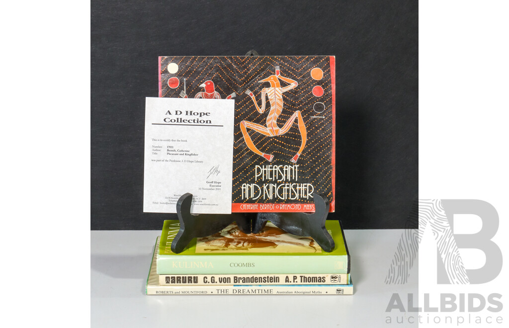 Collection of Four Books Related to Indigenous-Australia From Professor A.D. Hope Personal Collection (4)