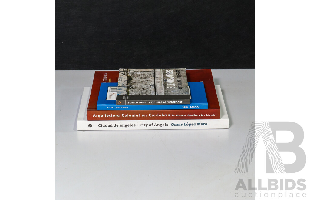 Nice Selection of Four Books in Excellent Condition Related to Argentinian Art, Architecture and Tango, 21 x 21 cm (approx dimensions largest) (4)