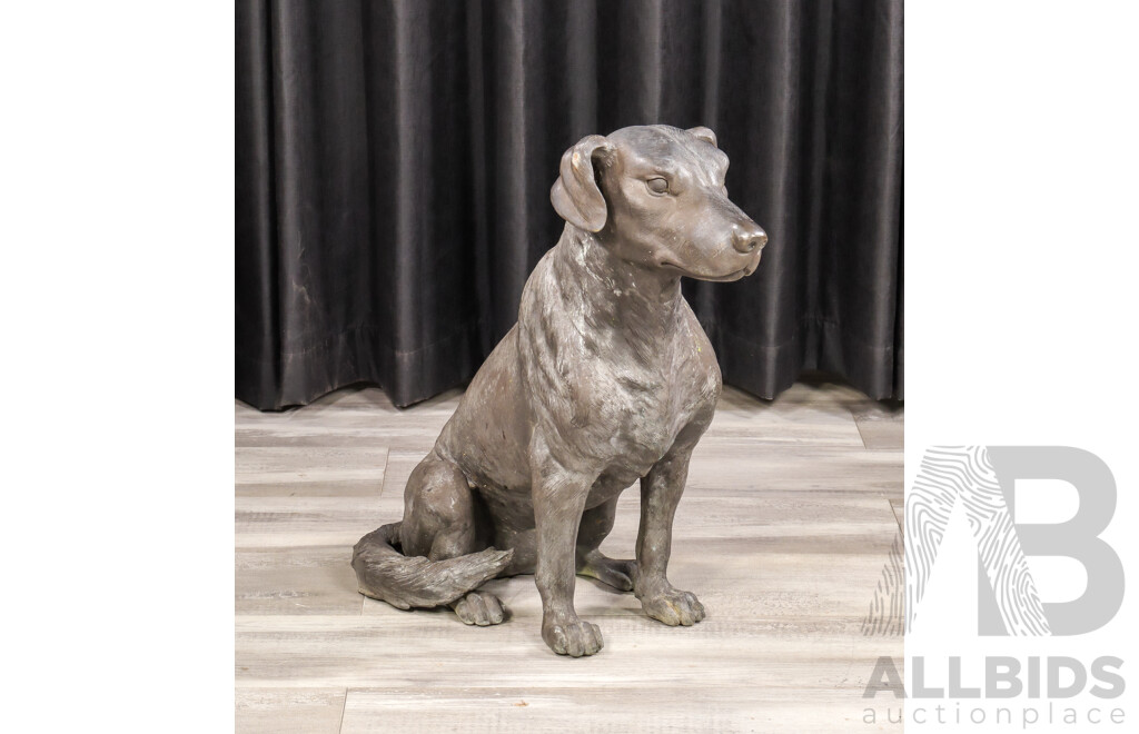 Modern Cast Metal Figure of a Hound