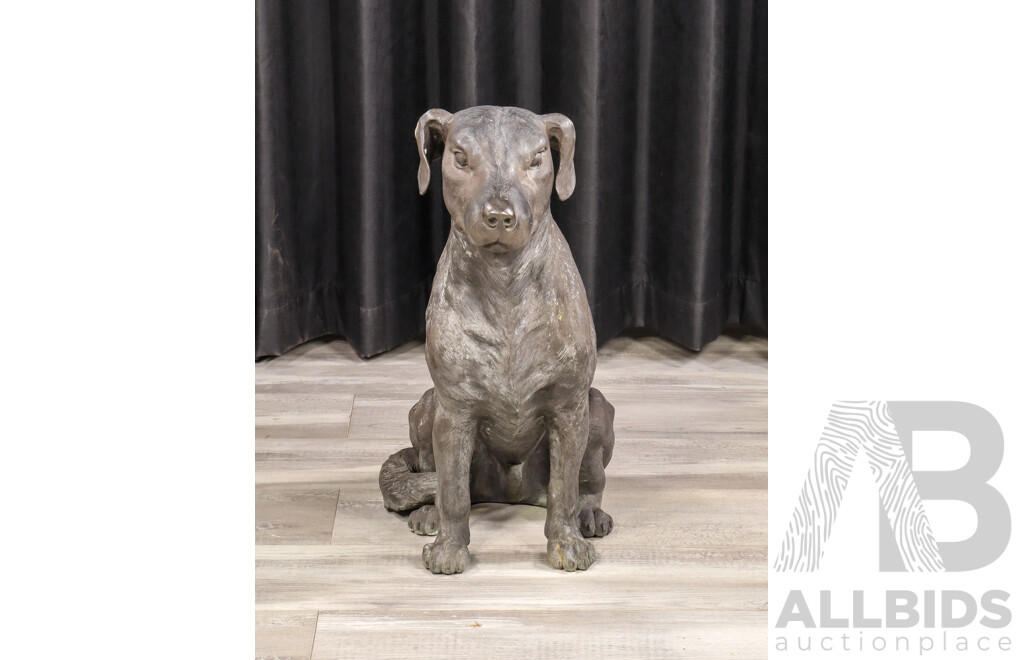 Modern Cast Metal Figure of a Hound