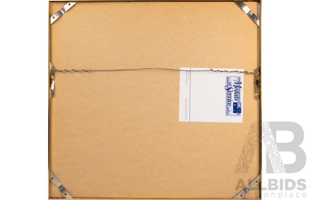 Framed Campaign Medals 1860-1900, 38 x 41 cm (frame)