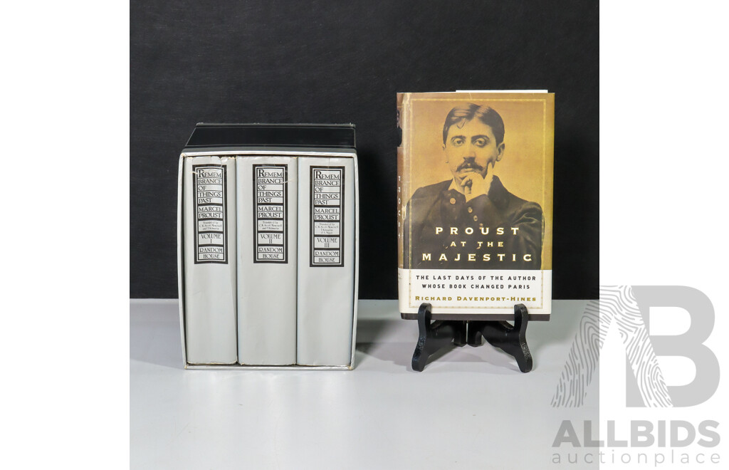 Marcel Proust, (19/20th Centuries, French, 1871-1922), Remembrance of Things Past - Definitive First Edition in Three Volumes, Published Random House (1981)