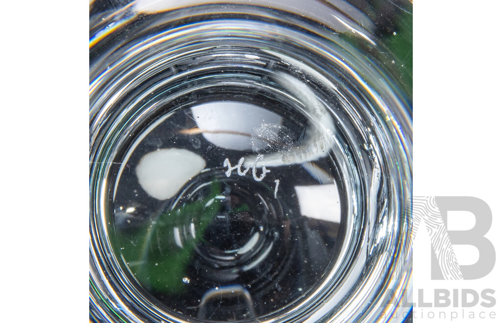 Two Sets of Six Holmegaard Ships Glasses, Mid-20th Century