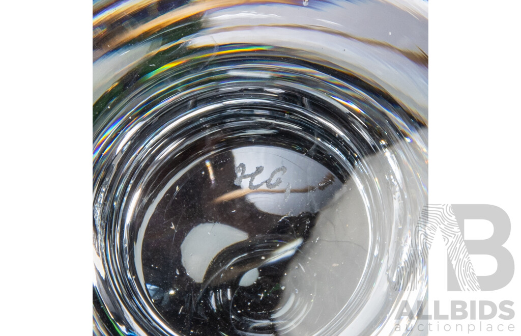 Two Sets of Six Holmegaard Ships Glasses, Mid-20th Century