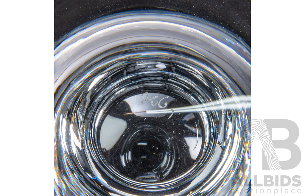 Two Sets of Six Holmegaard Ships Glasses, Mid-20th Century