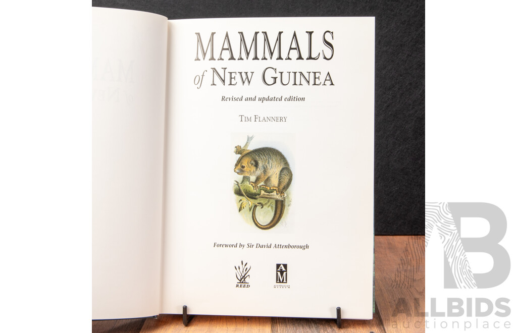 Tim Flannery (20th Century, Australian, 1956-), Mammals of New Guinea (1995), Hard Cover with Dust Jacket Reference Book