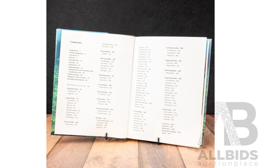 Tim Flannery (20th Century, Australian, 1956-), Mammals of New Guinea (1995), Hard Cover with Dust Jacket Reference Book