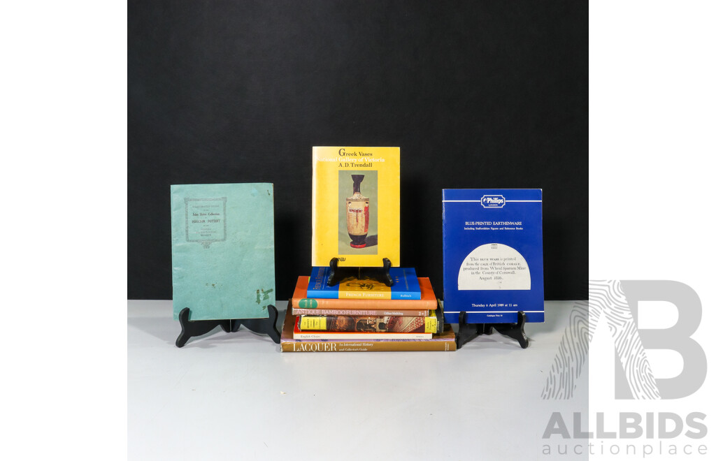 Collection of Varied Books on Furniture and Decorative Homewares Including French Furniture From Louis XII to Art Deco, Regency 1810-1830 and More! (9)