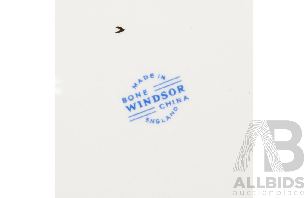 Vintage Windsor Harlequin Eighteen Piece Bone China Tea Set