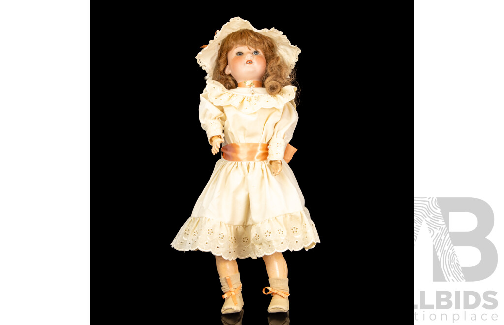 Antique Armand Marseille 390 Porcelain/Bisque Doll, Made in Germany