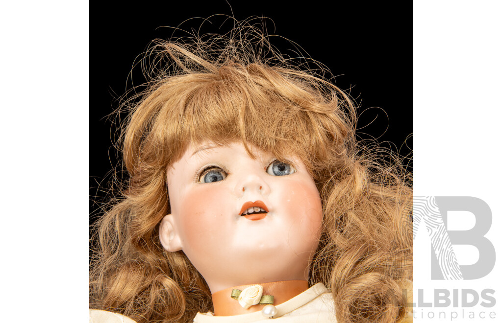 Antique Armand Marseille 390 Porcelain/Bisque Doll, Made in Germany