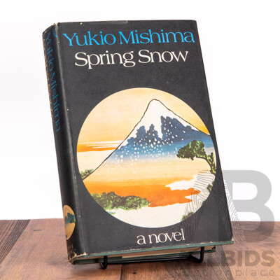 Yukio Mishima (20th Century, Japanese, 1925-1970), Spring Snow, Hard Cover Novel, First English Edition Published by Alfred E.Knopf (1972)