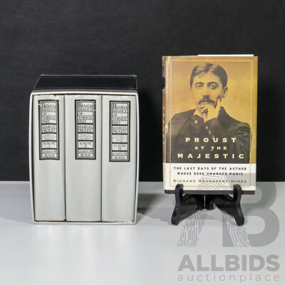 Marcel Proust, (19/20th Centuries, French, 1871-1922), Remembrance of Things Past - Definitive First Edition in Three Volumes, Published Random House (1981)