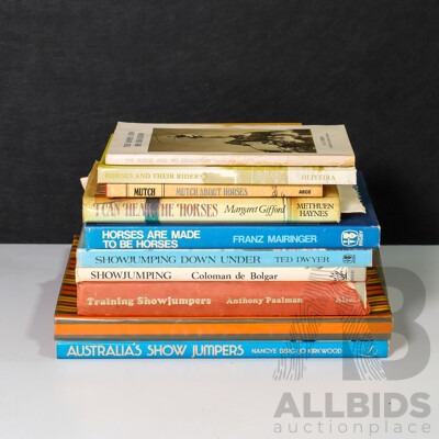 Nice Collection of Vintage Books Related Largely to Horses and Show Jumping (10)