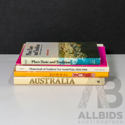Varied Collection of Books Largely on Australian Subject Matter Including Bowral, Homesteads of Southern NSW 1830-1900 and More! (5)