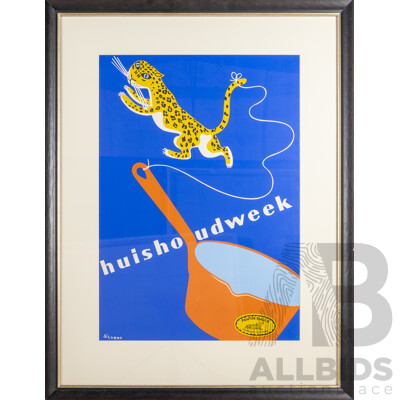 Silvent, (20th Century), Houishoodweek, Retro Dutch Department Store Advertisement Colour Poster (c1920s), 100 x 76 cm (frame)