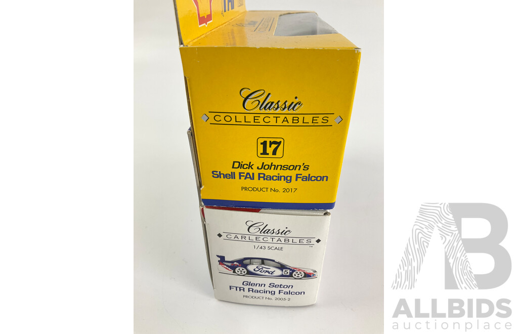 Classics Collectables Diecast Falcons Including Dick Johnson FAI Racing and Glenn Seton FTR Racing - 1:43 Scale