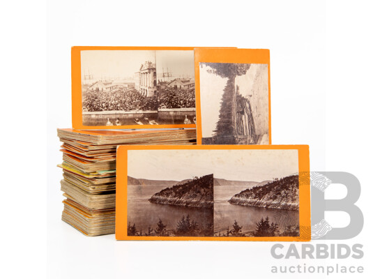 Large Collection of Antique Stereographs