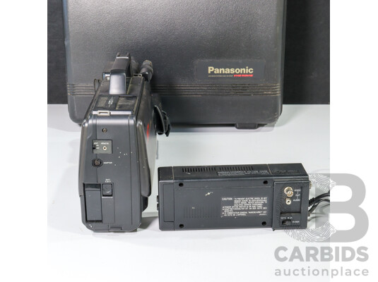 Vintage Panasonic NV-M7A VHS Video Camera in Original Case