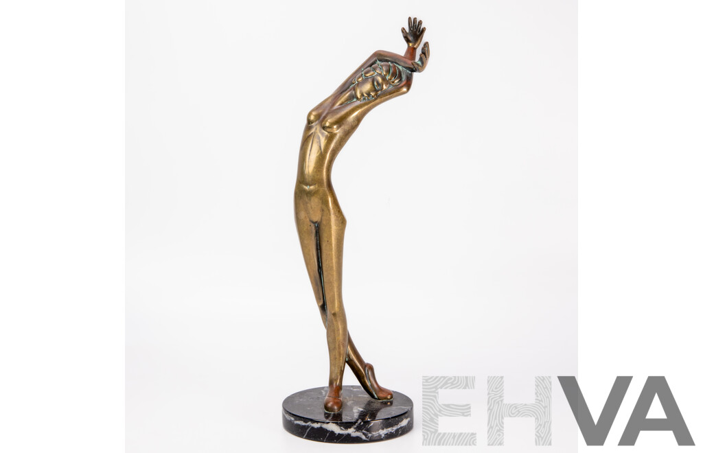Tom Bennett Bronze Sculpture “Brianna” Limited Edition 10/500, 1982