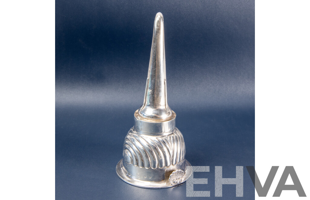 George III Sterling Silver Wine Funnel by Rebecca Emes and Edward Barnard, London 1817