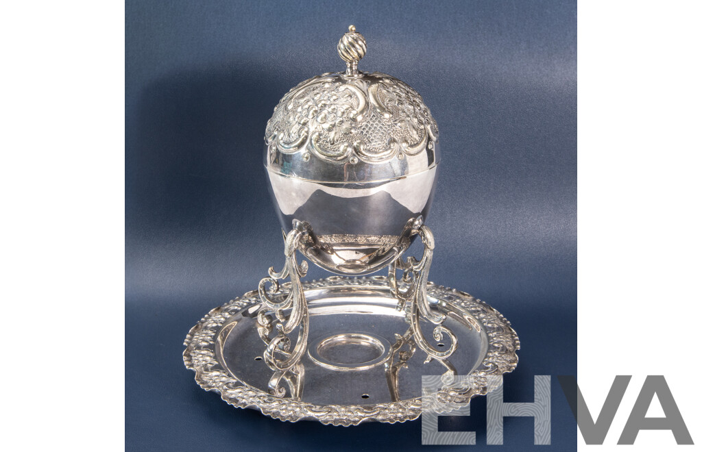 William Hutton and Sons Silver Plated Egg Coddler 1902
