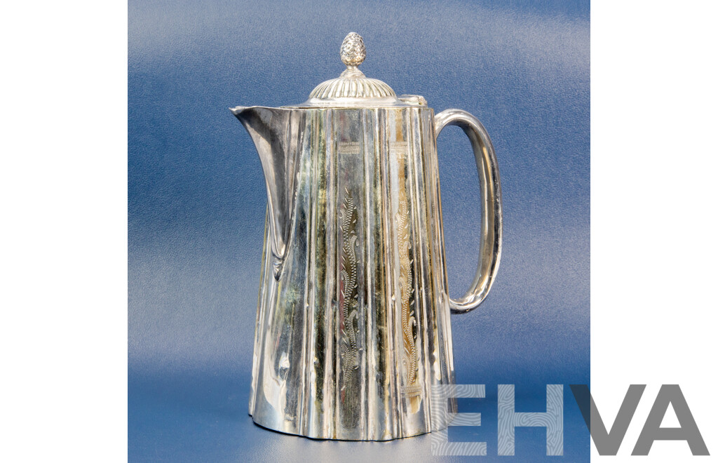 Antique J. Harrington Silverplate Teapot