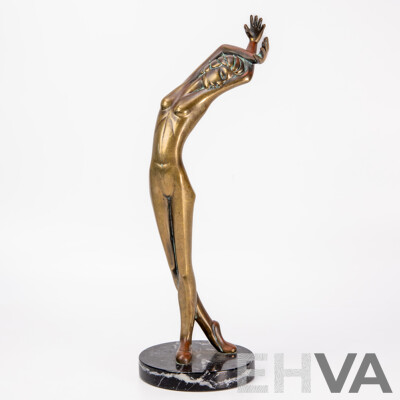 Tom Bennett Bronze Sculpture “Brianna” Limited Edition 10/500, 1982
