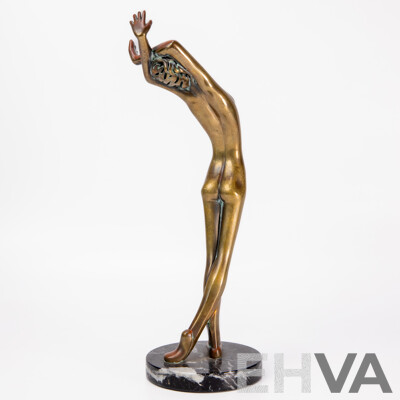 Tom Bennett Bronze Sculpture “Brianna” Limited Edition 10/500, 1982