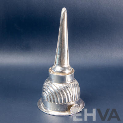 George III Sterling Silver Wine Funnel by Rebecca Emes and Edward Barnard, London 1817