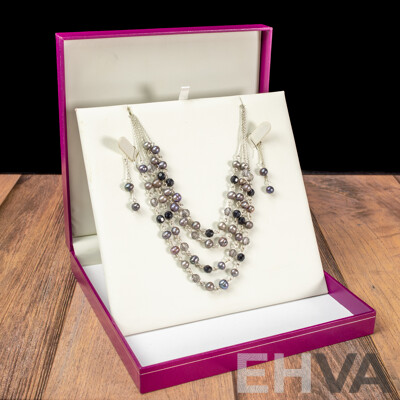 Zamels Sterling Silver and Pearl Jewellery Set