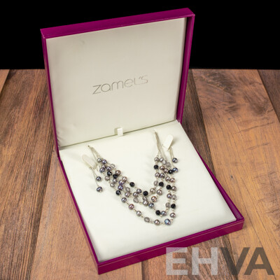 Zamels Sterling Silver and Pearl Jewellery Set