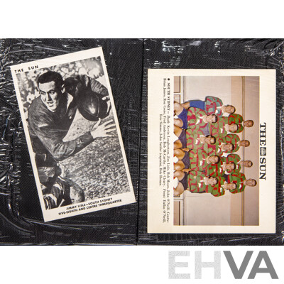 Complete Set of 'The Sun' 1967 Rugby League Cards  Full 50 Player Cards 12 Team Cards (Mint Condition in Folder)