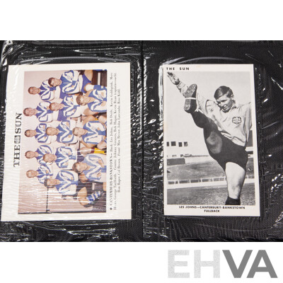 Complete Set of 'The Sun' 1967 Rugby League Cards  Full 50 Player Cards 12 Team Cards (Mint Condition in Folder)