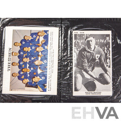 Complete Set of 'The Sun' 1967 Rugby League Cards  Full 50 Player Cards 12 Team Cards (Mint Condition in Folder)