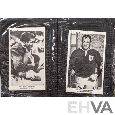 Complete Set of 'The Sun' 1967 Rugby League Cards  Full 50 Player Cards 12 Team Cards (Mint Condition in Folder)